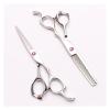 6 Inch Barberhaircutting Scissors, Hairdresser,haircutting Scissors and Thinninghaircutting Scissors for Hair Salon Styling Hair Cutting Shears(Clear) view 1