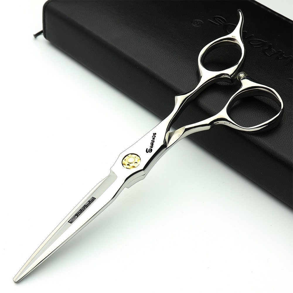 5.5/6 inch Hair Profession Stylist Bearing Scissors Hair Salon Studio Modeling Tools Cutting Scissors + thinning Scissors(6inch Flat Shearb)