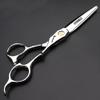 5.5/6 inch Hair Profession Stylist Bearing Scissors Hair Salon Studio Modeling Tools Cutting Scissors + thinning Scissors(6inch Flat Shearb) view 2