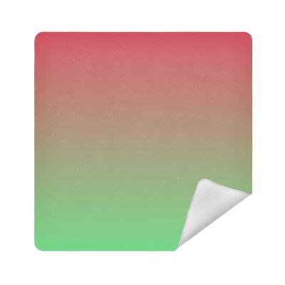 Emelivor Red Green Gradient Self-Adhesive Magic Cloth Makeup Bag Foldable Cosmetic Bag for Travelling Camera Lens Wrap Storage Bag Organizer for Travel Electronics, 17.7x17.7in
