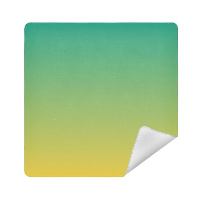 Emelivor Yellow Green Gradient Self-Adhesive Magic Cloth Makeup Bag Portable Cosmetic Bag for Travelling Camera Lens Wrap Travel Makeup Bag Organizer for Cosmetics, 13.8x13.8in