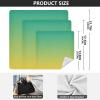 Emelivor Yellow Green Gradient Self-Adhesive Magic Cloth Makeup Bag Portable Cosmetic Bag for Travelling Camera Lens Wrap Travel Makeup Bag Organizer for Cosmetics, 13.8x13.8in view 2