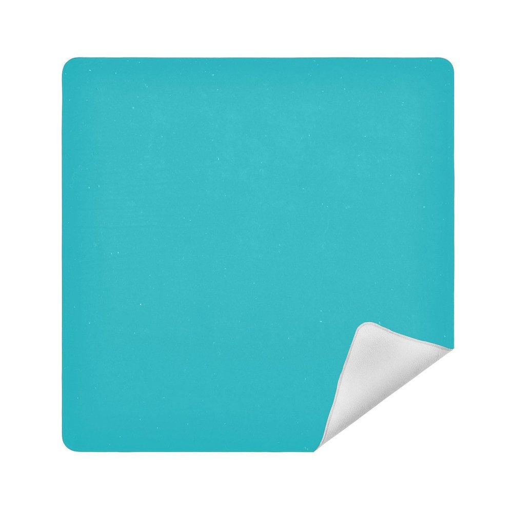Emelivor Teal Self-Adhesive Magic Cloth Makeup Bag Foldable Cosmetic Bag for Travelling Protective Wrap for Camera Travel Makeup Bag Organizer for Cosmetics, 21.7x21.7in