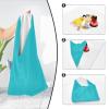 Emelivor Teal Self-Adhesive Magic Cloth Makeup Bag Foldable Cosmetic Bag for Travelling Protective Wrap for Camera Travel Makeup Bag Organizer for Cosmetics, 21.7x21.7in view 3