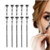 BusyLive Folding Angle Scalloped Lash Brush, 2025 Mascara Fan Brush for Lashes, Eyelash Separator Tool, Eyelash Comb, Eye Makeup Brush for Women (10PCS) view 1
