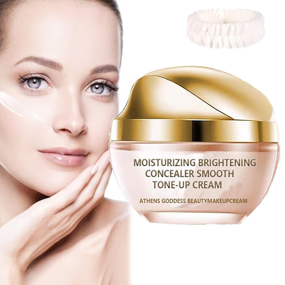 Cream Concealer and Foundation,Moisturizing Brightening Concealer Smooth Tone up Cream, Crema De Maquillaje Coreana,Corrector Iluminador Hidratante Crema Tnica (1PC)