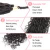Goddess Locs Crochet Hair 7 Packs Bohemian Faux Locs Pre-Looped Braids, Boho Goddess Soft Locs Crochet Hair with Curly Ends Hair Extensions for Women (4#, 24 Inch) view 3