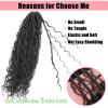 Goddess Locs Crochet Hair 7 Packs Bohemian Faux Locs Pre-Looped Braids, Boho Goddess Soft Locs Crochet Hair with Curly Ends Hair Extensions for Women (4#, 24 Inch) view 4