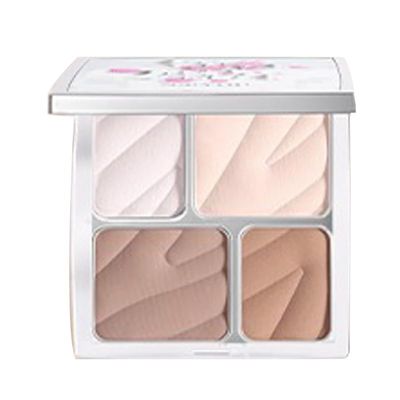 1 PC Neiyou 4 Colors Facial Contour & Facial Highlighter Blusher Palette, Multi Purpose Matte Contouring Highlighting Palette Creating 3D Makeup (01#, 8g)