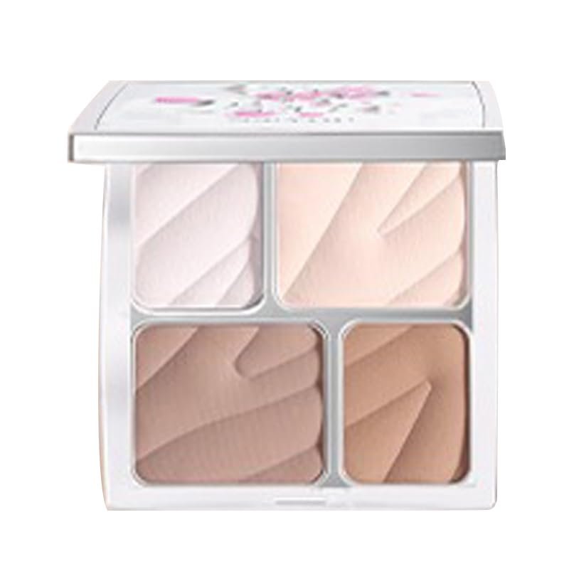 1 PC Neiyou 4 Colors Facial Contour & Facial Highlighter Blusher Palette, Multi Purpose Matte Contouring Highlighting Palette Creating 3D Makeup (01#, 8g)