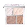 1 PC Neiyou 4 Colors Facial Contour & Facial Highlighter Blusher Palette, Multi Purpose Matte Contouring Highlighting Palette Creating 3D Makeup (01#, 8g) view 1