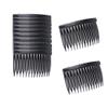 10Pcs 7x4.5CM Hair Side Combs 14 Teeth Plastic French Twist Comb Vintage Fine Hair Clips Hair Styling Accessories for Women Girls Bridal Wedding(Black) view 1