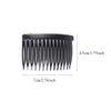 10Pcs 7x4.5CM Hair Side Combs 14 Teeth Plastic French Twist Comb Vintage Fine Hair Clips Hair Styling Accessories for Women Girls Bridal Wedding(Black) view 2