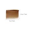 10Pcs 7x4.5CM Hair Side Combs 14 Teeth Plastic French Twist Comb Vintage Fine Hair Clips Hair Styling Accessories for Women Girls Bridal Wedding(Coffee) view 2