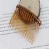 10Pcs 7x4.5CM Hair Side Combs 14 Teeth Plastic French Twist Comb Vintage Fine Hair Clips Hair Styling Accessories for Women Girls Bridal Wedding(Coffee) view 4