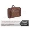 AGDHERSNVX Personalized Leather Toiletry Bag for Women and Men Hanging Makeup Bag Travel Dopp Kit Bathroom Shaving Bags Gift for Fathers Men Boyfriend view 2