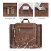 AGDHERSNVX Personalized Leather Toiletry Bag for Women and Men Hanging Makeup Bag Travel Dopp Kit Bathroom Shaving Bags Gift for Fathers Men Boyfriend view 3