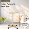 LKT COBTAC Salon Tray Hairdresser Tray on Wheels Hair Tray for Hair Stylist Gold view 3