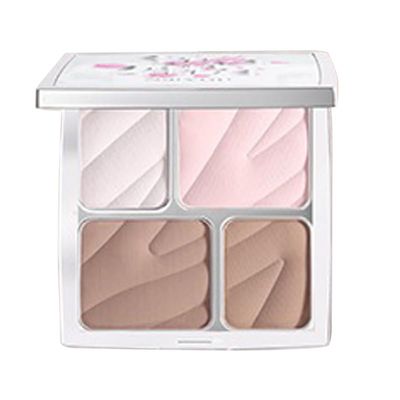 1 PC Neiyou 4 Colors Facial Contour & Facial Highlighter Blusher Palette, Multi Purpose Matte Contouring Highlighting Palette Creating 3D Makeup (02#, 8g)