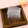 10Pcs 7x4.5CM Hair Side Combs 14 Teeth Plastic French Twist Comb Vintage Fine Hair Clips Hair Styling Accessories for Women Girls Bridal Wedding(Clear) view 3