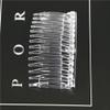 10Pcs 7x4.5CM Hair Side Combs 14 Teeth Plastic French Twist Comb Vintage Fine Hair Clips Hair Styling Accessories for Women Girls Bridal Wedding(Clear) view 4