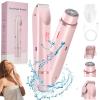 2026 New Portable Hair Trimmer Women with 2 Trimmer Heads, IPX7 Waterproof, Women Dual Head Shavers for Legs, Underarm, Arm view 1