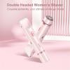 2026 New Portable Hair Trimmer Women with 2 Trimmer Heads, IPX7 Waterproof, Women Dual Head Shavers for Legs, Underarm, Arm view 2