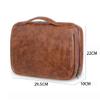 3-In-1 Large Personalized PU Leather Toiletry Bag, Hanging Toiletry Bag Removable Bag PU Leather (Teal) view 2