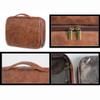 3-In-1 Large Personalized PU Leather Toiletry Bag, Hanging Toiletry Bag Removable Bag PU Leather (Teal) view 4