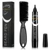 Beard Pen Filler for Men - Barber Styling Grooming Pencil - Gifts for Men Boyfriend Husband Couple, Anniversary Birthday Wedding Christmas Gifts, Beard Pencil Filler for Man And Beard Brush (BLACK) view 1