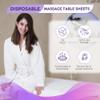 100 Pcs Disposable Bed Sheets (31" x 71"), Disposable Massage Table Sheets, Non Woven Fabric, Breathable SPA Bed Cover for Ultimate Hygiene & Comfort in Massage,Tattoos,Waxing, for Esthetician (White) view 2