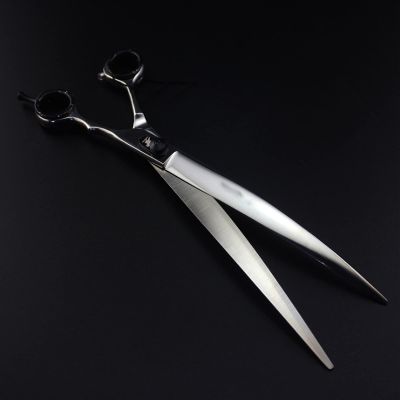 Dog Grooming Scissors curved Bent Huge Cut big Pet Grooming Scissors Pet Hair Cutting Hair Cutting Tool (Color : Scissors add case) (Scissors Add Case)