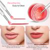 10Pcs Silicone Lip Mask Applicator Reusable Lip Balm Applicators Lipstick Brushes with Caps, Lips Gloss Brush, Lips Applicators view 3