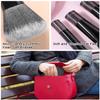 10 Pcs Mini Makeup Brush Travel Size Set With Brush Pouch, Portable Small Full Complete Function Cosmetic Brushes Kit for Women and Girls On the Go (Black) view 4