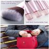 10 Pcs Mini Makeup Brush Travel Size Set With Brush Pouch, Portable Small Full Complete Function Cosmetic Brushes Kit for Women and Girls On the Go (Pink) view 4