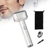 ChuYiElegance USB Mini Shaver for Men with Brush, Portable Facial Hair Trimmer for Travel, White view 4