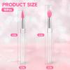 10 Pcs Silicone Lip Brush, Reusable Lip Mask Applicators, 4.3 Inch Lipstick Applicator Brushes with Caps, Beauty Tool Kits for Lipsticks,Lip Gloss,Lip Balm view 2