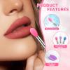 10 Pcs Silicone Lip Brush, Reusable Lip Mask Applicators, 4.3 Inch Lipstick Applicator Brushes with Caps, Beauty Tool Kits for Lipsticks,Lip Gloss,Lip Balm view 3
