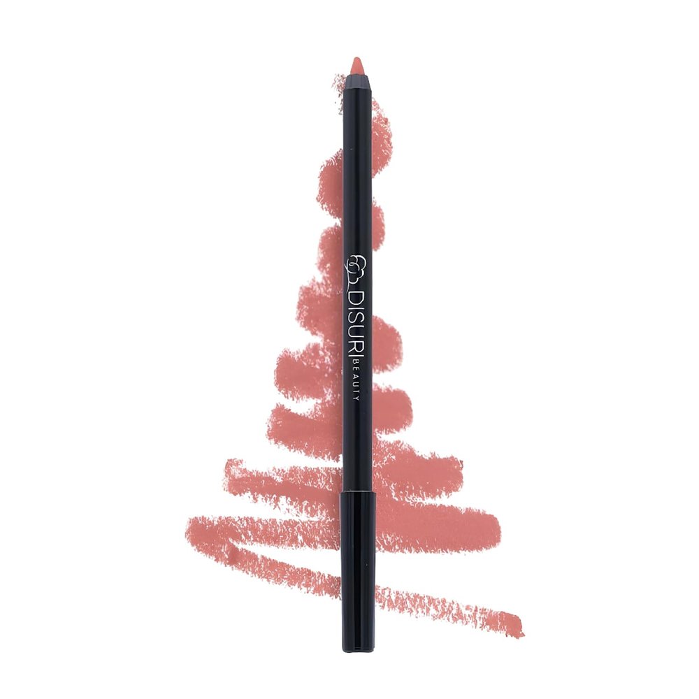 DISURI Beauty Sunset Passion Color Pop Lip Liner - Semi-Matte Finish, Vegan and Cruelty-Free - Creamy Lip Liner - Highly-Pigmented and Long Lasting for Shaping and Sculpting Lips