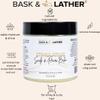 Bask & Lather Stimulating Scalp and Hair Balm for Hair Growth, Mango & Shea Butter, Nourishing Jojoba Oil, Peppermint & Rosemary Oil, Vitamin E, Scalp Care, Hair Care, Moisture, Shine & Strength, 6 oz view 2