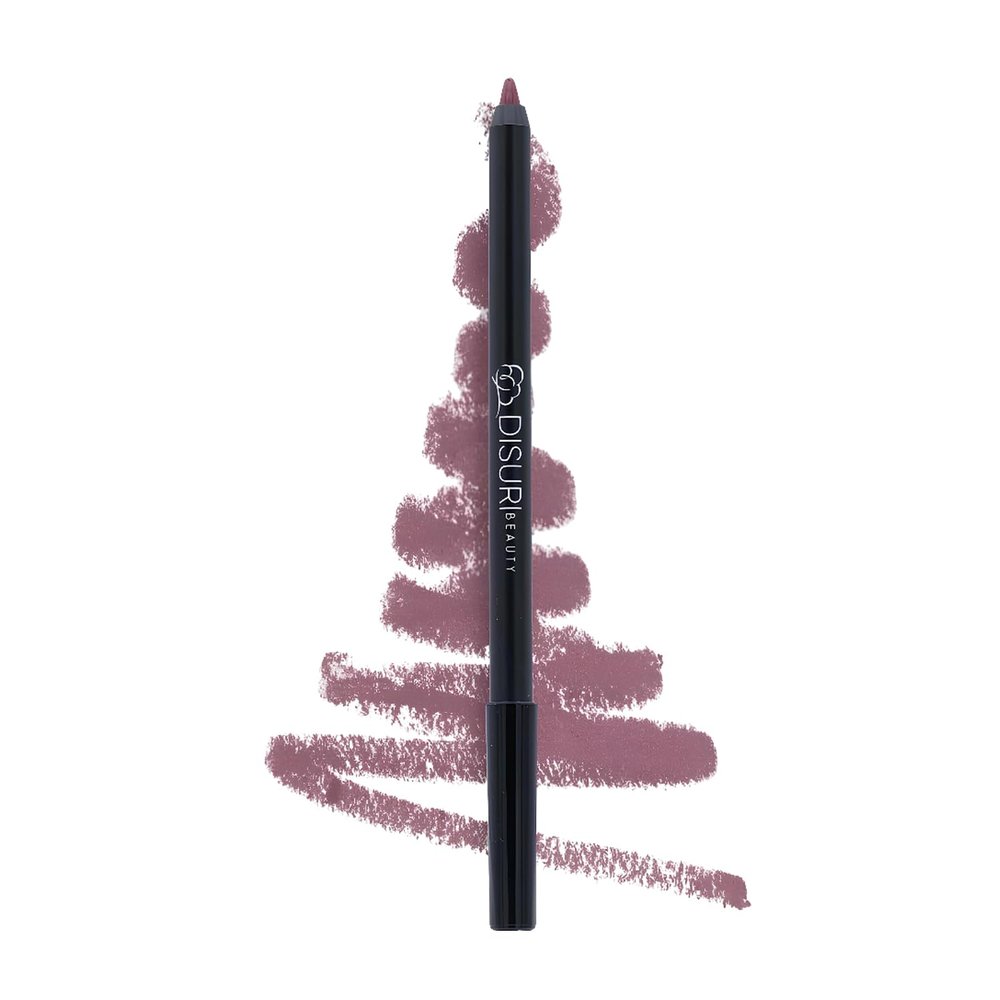 DISURI Beauty Nude Mood Color Pop Lip Liner - Semi-Matte Finish, Vegan and Cruelty-Free - Creamy Lip Liner - Highly-Pigmented and Long Lasting for Shaping and Sculpting Lips