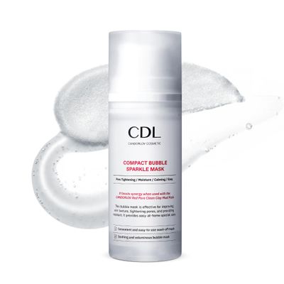 CANDORLOV Pore Minimizing Bubble Mask, Peptide, Exfoliation, Pore Tightening & Sebum Control For Blackheads Enlarged Pores, No Skin Irritation, Korean Glass Skin Care,3.52 oz