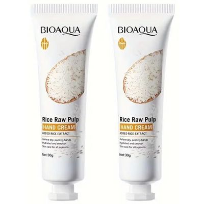 BIOAQUA Rice Raw Pulp Hand Cream Rice Extract Hydrates Hands Smooth Skin Care 30g / 1.06oz (2)