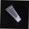 10ml Refillable Travel Bottles Leakproof Plastic Shampoo Tubes for Body Lotion Shower Gel and Makeup Squeezable Sample Packing Jars with Screw Cap for Travel view 3