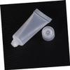 10ml Refillable Travel Bottles Leakproof Plastic Shampoo Tubes for Body Lotion Shower Gel and Makeup Squeezable Sample Packing Jars with Screw Cap for Travel view 4