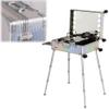 Rolling Makeup Case Extra Large Aluminium Trolley Makeup Train Case With Built-in LED Lights Professional Cosmetic Storage Studio With Stand Rolling Illuminated Makeup Stand(Dazzling Stripes,24-inch) view 1