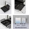 Rolling Makeup Case Aluminium Trolley Makeup Train Case With LED Lights Professional Cosmetic Makeup Case Studio With Stand Rolling Lights(Dazzling Stripes) view 4