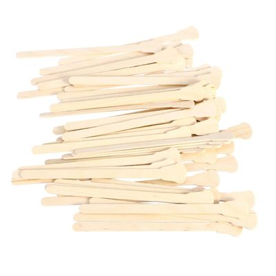 ELAYARD 500pcs Wooden Waxing Spatulas for Nose Hair Removal Wooden Tongue Depressor Disposable Wax Applicator Sticks Home Use