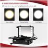 Rolling Makeup CaseRolling Makeup Train CaseAluminium Illuminated Makeup Train Case With LED LightsProfessional Makeup OrganiserStudio Lockable Portable Makeup Storage Case(22in) view 3