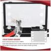 Rolling Makeup CaseRolling Makeup Train CaseAluminium Illuminated Makeup Train Case With LED LightsProfessional Makeup OrganiserStudio Lockable Portable Makeup Storage Case(22in) view 4